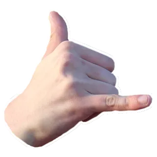 🙌 e04eb6db gesto mano, shaka, hang loose, chiamami telegram sticker