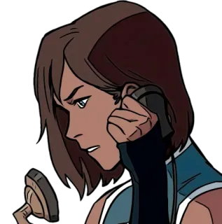 📞 989fe816 Korra The Legend of Korra 코라, 코라의 전설, 아바타, 만화, 폰 telegram sticker