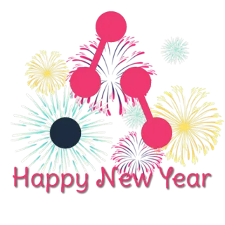 🤩 59a3fcff Happy New Year Capodanno, festa, fuochi d'artificio, vacanze, saluto telegram sticker