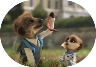 😋 0c8a2cfa surykatka, zwierzę, robak, słodki, dzika przyroda telegram sticker