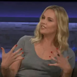 🏹 a797cece mulher, loira, atriz, pessoa, retrato telegram sticker