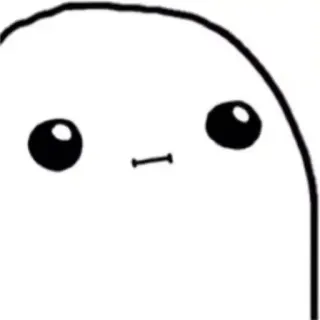 😐 20b1daac Kartun, Lucu, Blob, Sederhana, Karakter, Minimalis telegram sticker