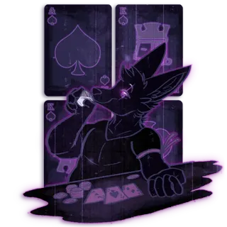 💊 418d4f99 兽人, 狼, 纸牌, 扑克, 赌场, 赌博 telegram sticker