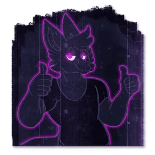 Atramentous noir emotions telegram stickers