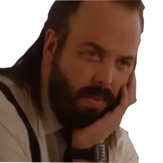 🤨 cd6aea81 Roy Kent Ted Lasso Ted Lasso, Roy Kent, gburowaty, serial TV, broda, postać whatsapp sticker