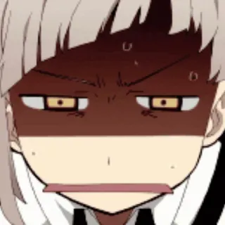 🗝 1cb2d49d Anime, En colère, Agacé, Expression, Personnage, Dessin animé telegram sticker