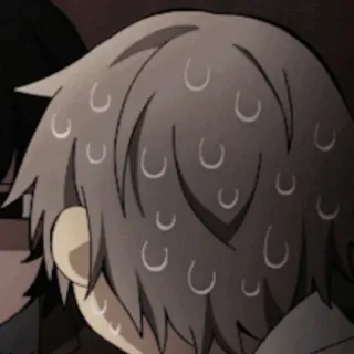 🗝 1f03a684 sueur, nerveux, animé, manga, anxiété, détresse telegram sticker