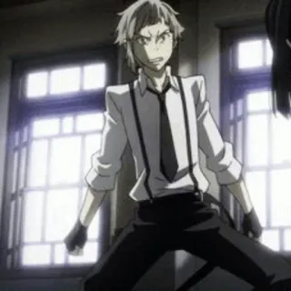 🗝 510e508a Atsushi Nakajima Bungo Stray Dogs Anime, Manga, Atsushi Nakajima, Bungo Stray Dogs, Personnage telegram sticker