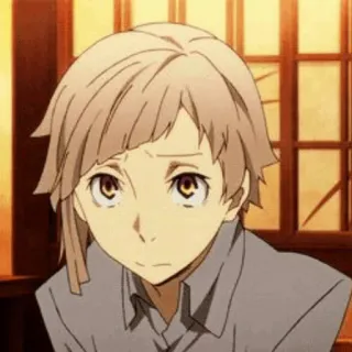 🗝 e43e5767 Atsushi Nakajima Bungo Stray Dogs Anime, Personnage, Manga, Atsushi Nakajima, Bungo Stray Dogs telegram sticker