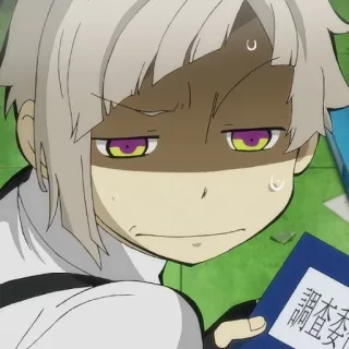 🍥 572aebd3 調査本委員 anime, kartun, manga, gugup, khawatir, karakter, jepang telegram sticker