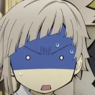 🍥 58200b97 anime, terkejut, kartun, manga, ekspresi, emosi telegram sticker