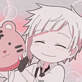 🍥 e12f07c5 Atsushi Nakajima Bungo Stray Dogs アニメ, マンガ, 漫画, 文豪ストレイドッグス, 中島敦 whatsapp sticker