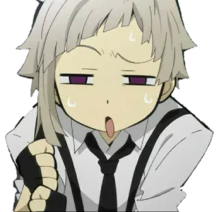 😓 198d7103 Atsushi Nakajima Bungo Stray Dogs Anime, Mangá, Menino, Personagem, Atsushi Nakajima, Bungo Stray Dogs whatsapp sticker