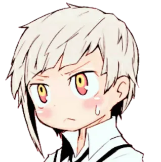 😥 594d6e63 Atsushi Nakajima Bungou Stray Dogs Anime, Personagem, Mangá, Fanart, Bungou Stray Dogs, Atsushi Nakajima whatsapp sticker
