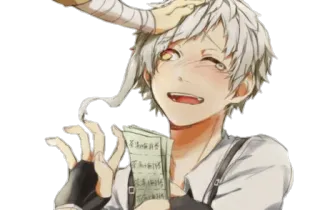 😪 5fb1c1f6 Atsushi Nakajima Bungou Stray Dogs Anime, Mangá, Personagem, Atsushi Nakajima, Bungo Stray Dogs whatsapp sticker