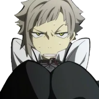 😠 ad0db00a Atsushi Nakajima Bungo Stray Dogs Anime, Mangá, Bungo Stray Dogs, Atsushi Nakajima, Personagem whatsapp sticker