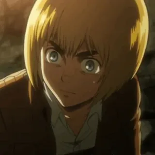 😰 09fc6597 Armin Arlert Attack on Titan Anime, Charakter, Attack on Titan, Armin Arlert whatsapp sticker