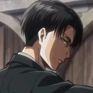 😠 4cd4d4e1 Levi Ackerman Attack on Titan Anime, Attack on Titan, Levi, Levi Ackerman whatsapp sticker