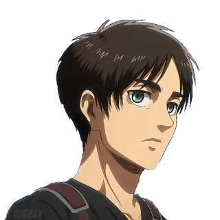 😦 8941f3c4 Eren Yeager Attack on Titan Anime, Charakter, Eren, Attack on Titan, AOT whatsapp sticker