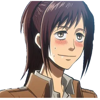 😚 8b0553d8 Sasha Braus Attack on Titan Anime, Sasha Braus, Attack on Titan, Waifu, Manga whatsapp sticker