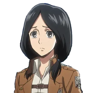 😕 99eb0e98 Carla Yeager Attack on Titan Anime, Attack on Titan, Carla Jäger whatsapp sticker