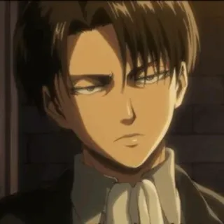 😒 b5838526 Levi Ackerman Attack on Titan Anime, Charakter, Manga whatsapp sticker