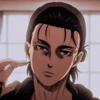 🗝 234ead81 Eren Yeager Attack on Titan eren yeager, attack on titan, anime, character, manga, shingeki no kyojin whatsapp sticker