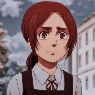 🗝 61d14783 Sasha Braus Attack on Titan anime, attack on titan, sasha braus, character, manga whatsapp sticker