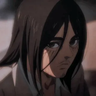 ⚔ 6e113553 Eren Yeager Attack on Titan anime, attack on titan, eren yeager, character, japanese animation whatsapp sticker