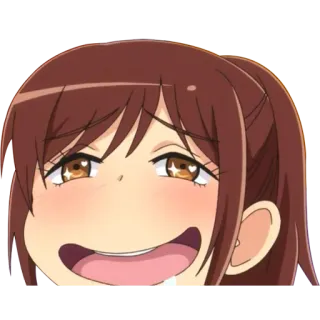 😍 04de7c18 Anime, Dibujos animados, Personaje, Cara, Sonrisa, Feliz telegram sticker