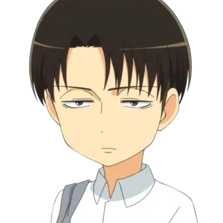 😒 739b3828 Levi Ackerman Attack on Titan Anime, Dibujos animados, Levi, Ataque a los Titanes, Personaje, Manga telegram sticker