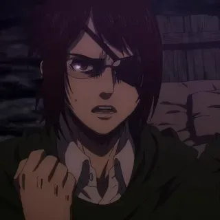 💈 b96023f7 Hange Zoë Attack on Titan Anime, Attack on Titan, Hange Zoë, Karakter whatsapp sticker