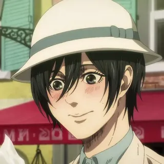 💈 ffc3892f Mikasa Ackerman Attack on Titan Anime, Attack on Titan, Mikasa, Mikasa Ackerman, Kartun, Fanart whatsapp sticker