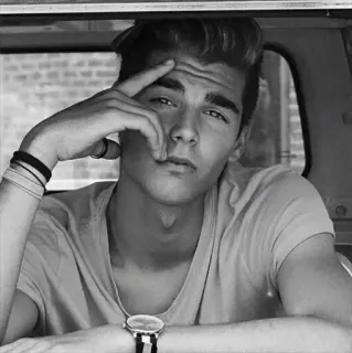 😐 3cac5d48 pria, laki-laki, ganteng, model, potret, orang telegram sticker