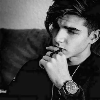 😶 519feb80 pria, jam tangan, potret, perhiasan, cincin telegram sticker