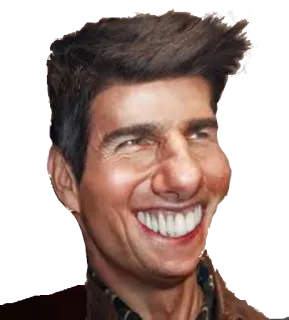 ☺️ 7bed165f Tom Cruise Tom Cruise, aktor, selebriti, karikatur telegram sticker