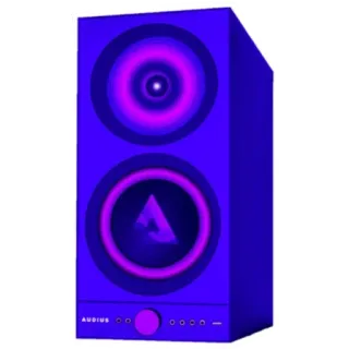 🔈 74d20ab8 AUDIUS Altavoz, Audio, Música, Tecnología, Sistema de sonido, Audius telegram sticker