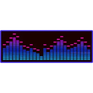 🎶 c2a137e6 Onda de sonido, Ecualizador, Audio, Espectro, Música, Gráfico, Digital, Forma de onda telegram sticker