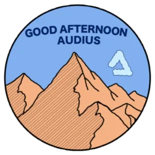 🌤 d7f905a3 GOOD AFTERNOON
AUDIUS audius, buenas tardes, montañas, nubes, cielo, logo telegram sticker