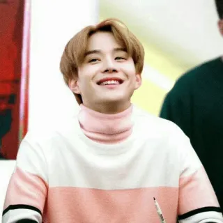 🍧 1456d49a kpop, 微笑, 肖像, 人, 男人 telegram sticker