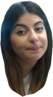 😕 81fdb7d1 donna, ritratto, faccia, primo piano, persona telegram sticker