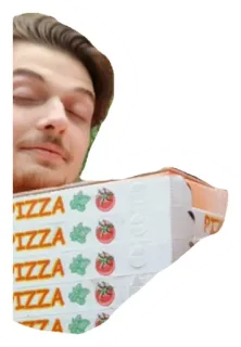 🍕 95168c05 PIZZA pizza, cibo, persona, uomo, pasto, cucina italiana telegram sticker