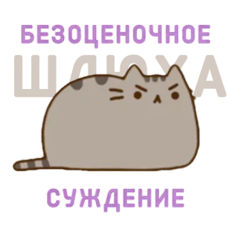 🤑 1f94aa60 БЕЗОЦЕНОЧНОЕ ШЛЮХА СУЖДЕНИЕ gato, ofensivo, insulto, ruso, meme, dibujo animado whatsapp sticker