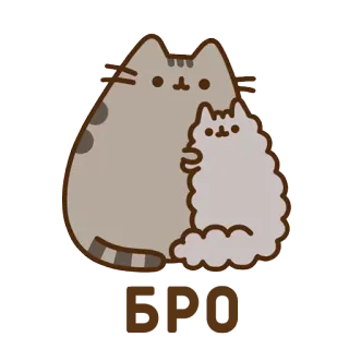 👐 52dbe09e Pusheen gato, lindo, dibujos animados, Pusheen, kawaii, animal, mascota whatsapp sticker