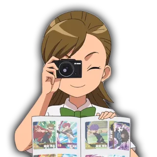 💥 3d990deb Anime, Dziewczyna, Fotografia, Aparat, Album, Karty telegram sticker