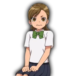 💥 97a3cadb Anime, Dziewczyna, Mundur szkolny, Kreskówka telegram sticker