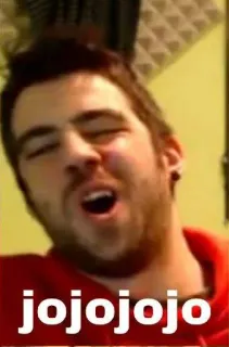 😂 bd963926 jojojojo мужчина, мем, смешной, джоджо, джоджоджоджо telegram sticker
