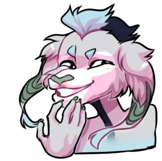 😈 7c03df44 Furry, Anthro, Kartun, Karakter, Gambar, Seni telegram sticker