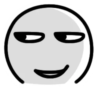 😈 7dee64ad 능글맞은 얼굴, 거만한, 밈, 만화, 표정 telegram sticker