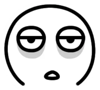 🤒 c64cb40f 이모지, 피곤한, 얼굴, 표정, 지루한 telegram sticker